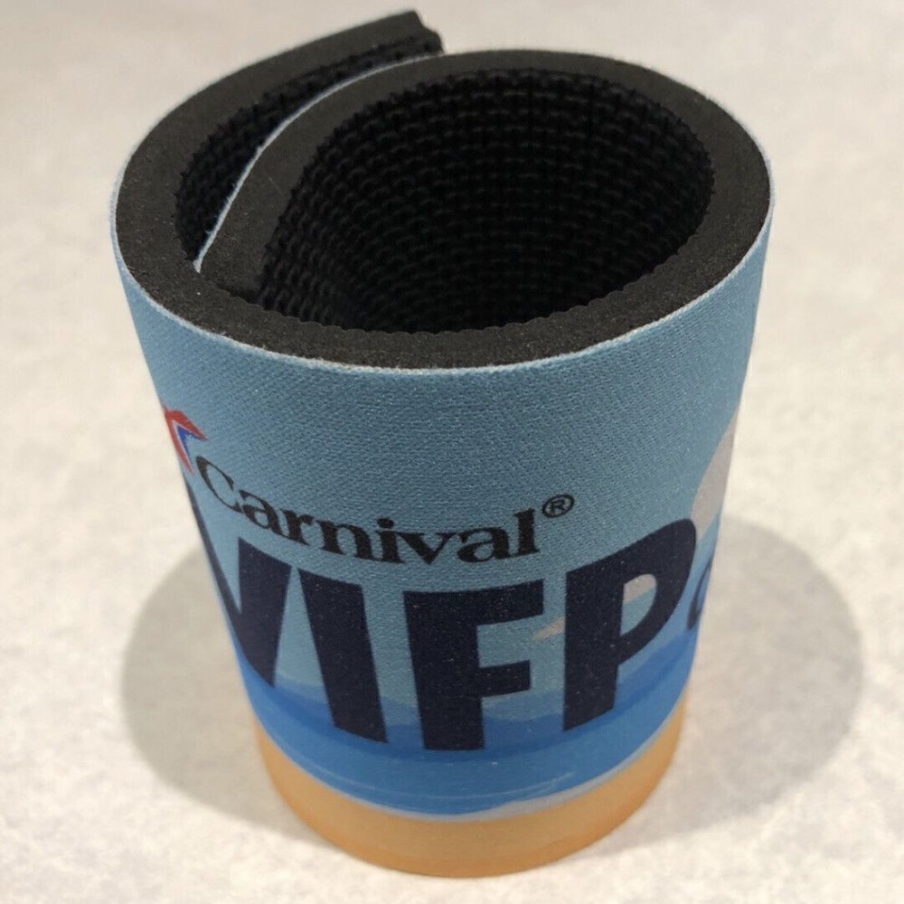 NEW Carnival VIFP Cookie Koozie 12oz. Can Holder Slap Bracelet Type - Picture 2 of 8